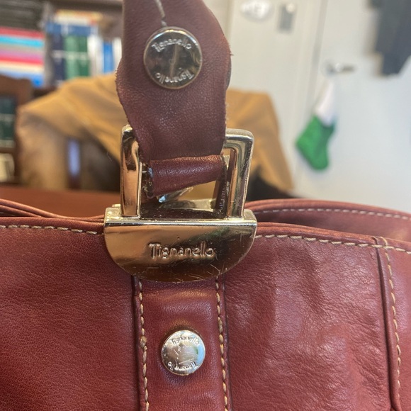 TIGNANELLO (2008) BURGUNDY LEATHER SATCHEL BAG - Picture 3 of 8